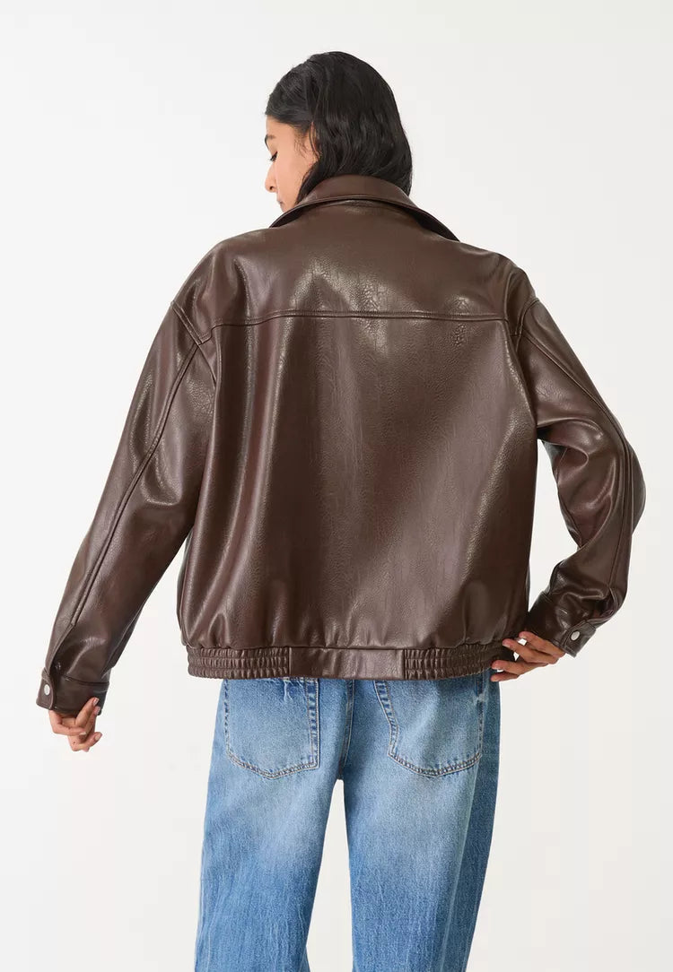 Maeva Leather Effect Jacket