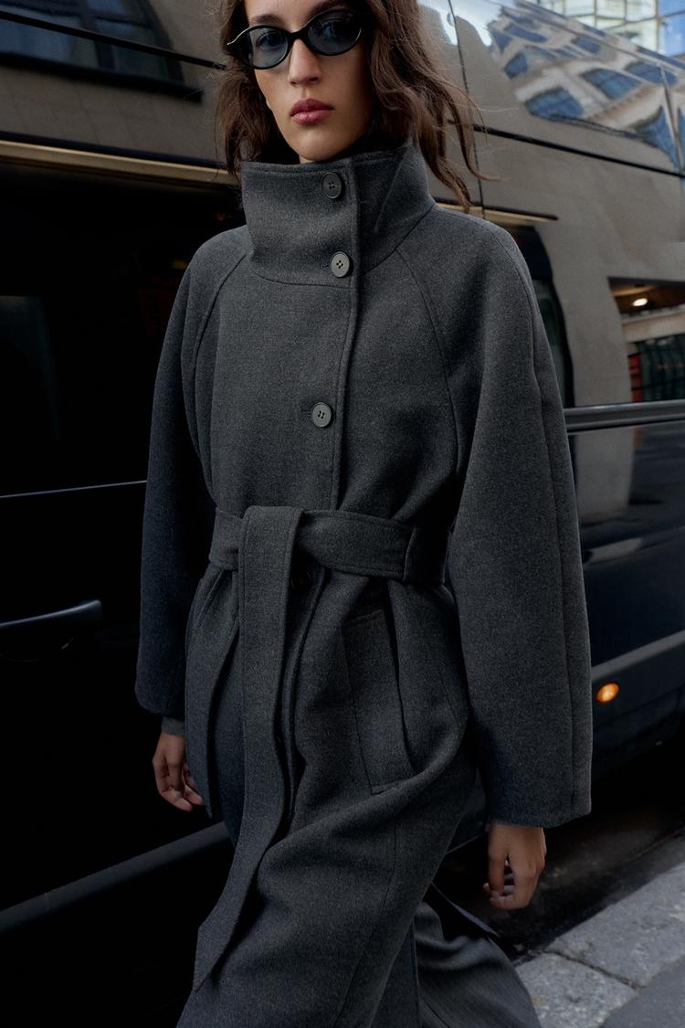Adriana Wool Belt Coat