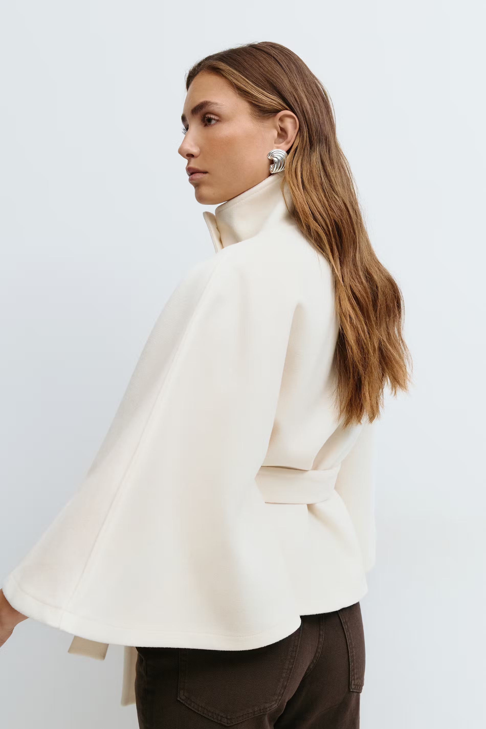 Serena Belted Cape Coat