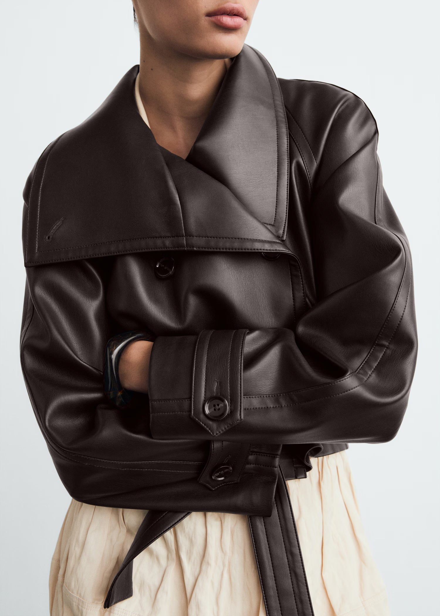 Lilith Leather Trenchcoat