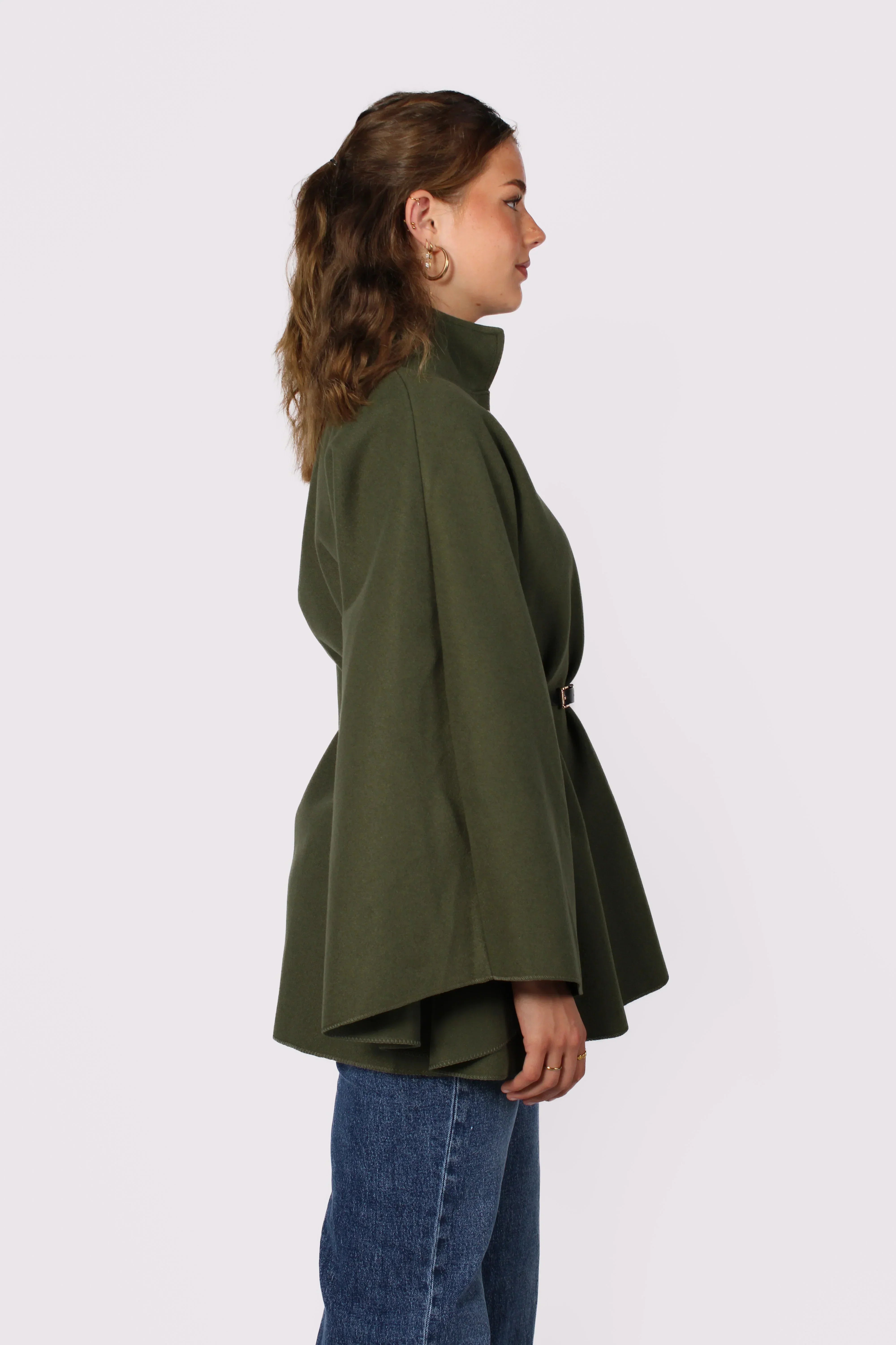 Freya Belted Cape Poncho