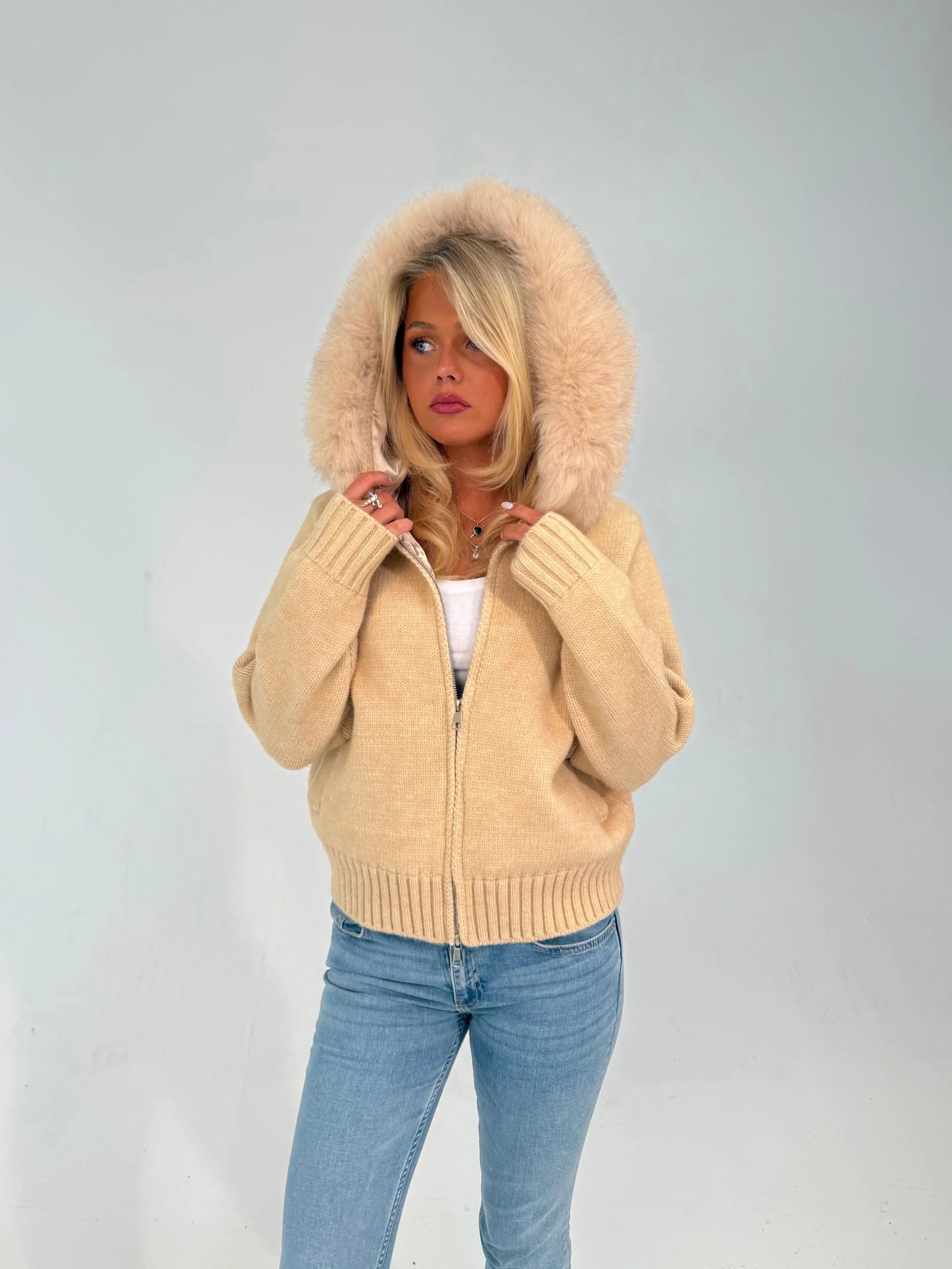 Verena Zipped Fur Jacket