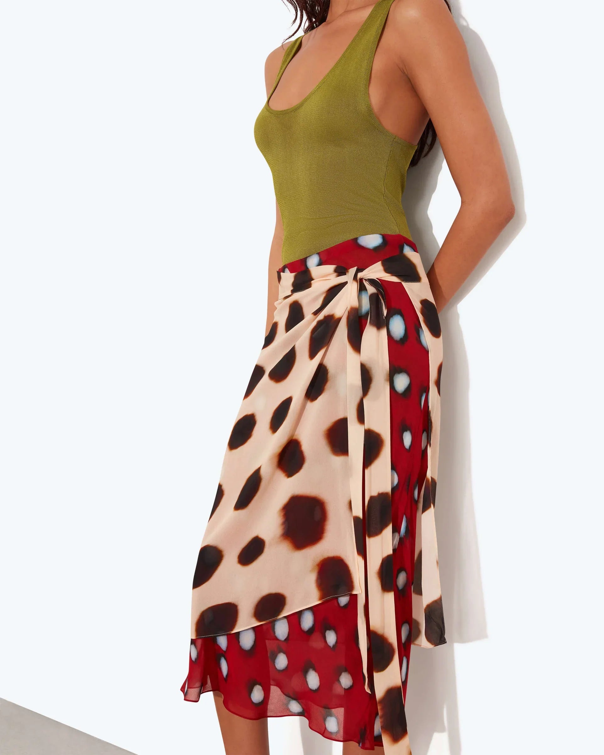 SARONG MIDI SKIRT