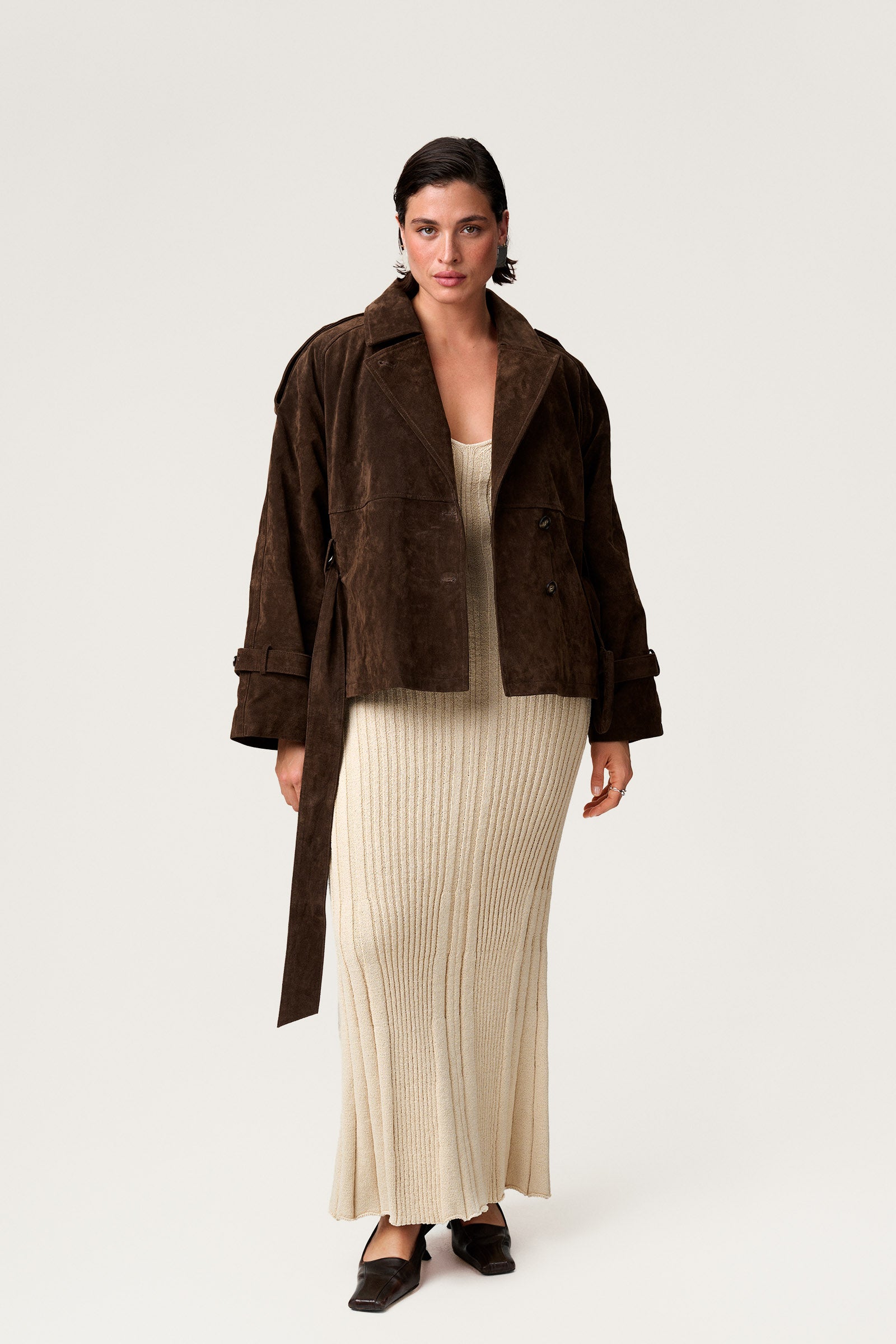 Esme Cropped Trench Coat