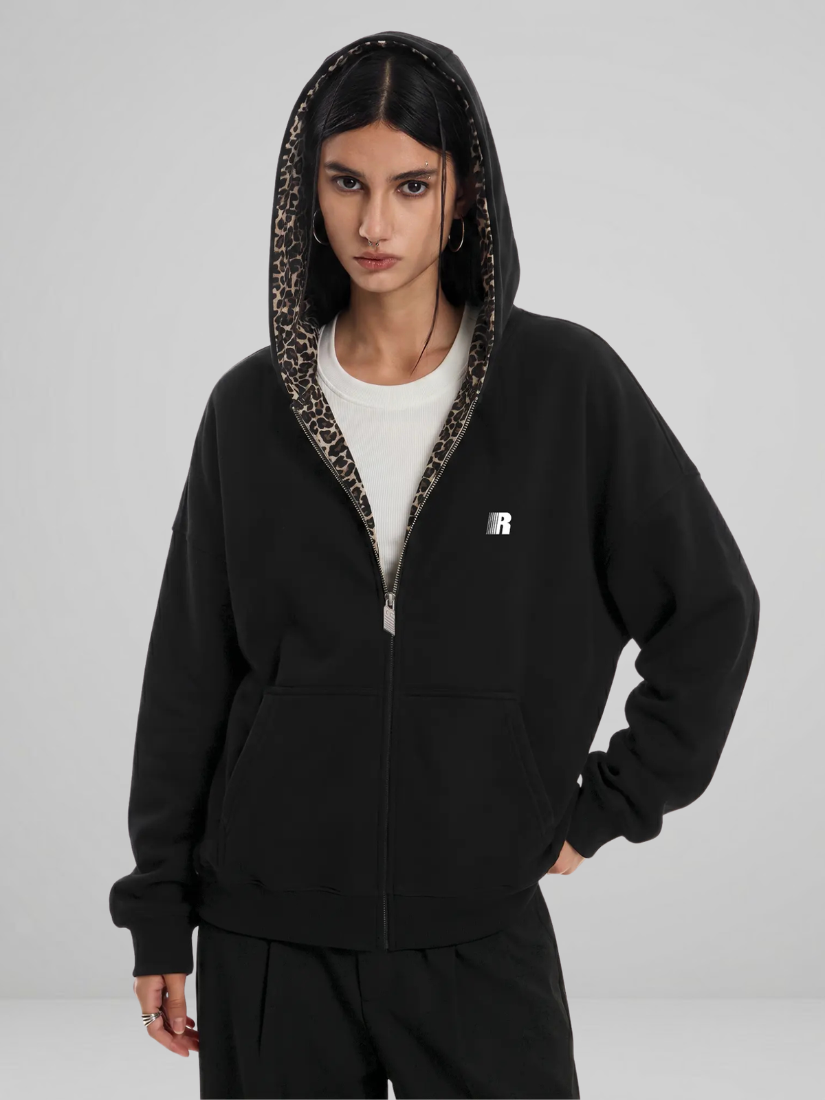 Leopard Zip Up