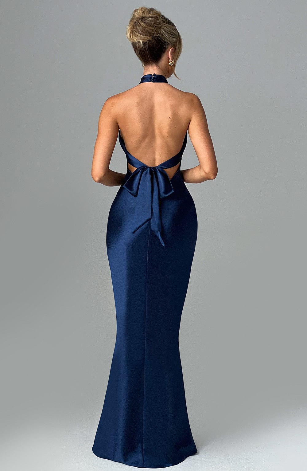 Rosaminta Halter Maxi Dress - Navy