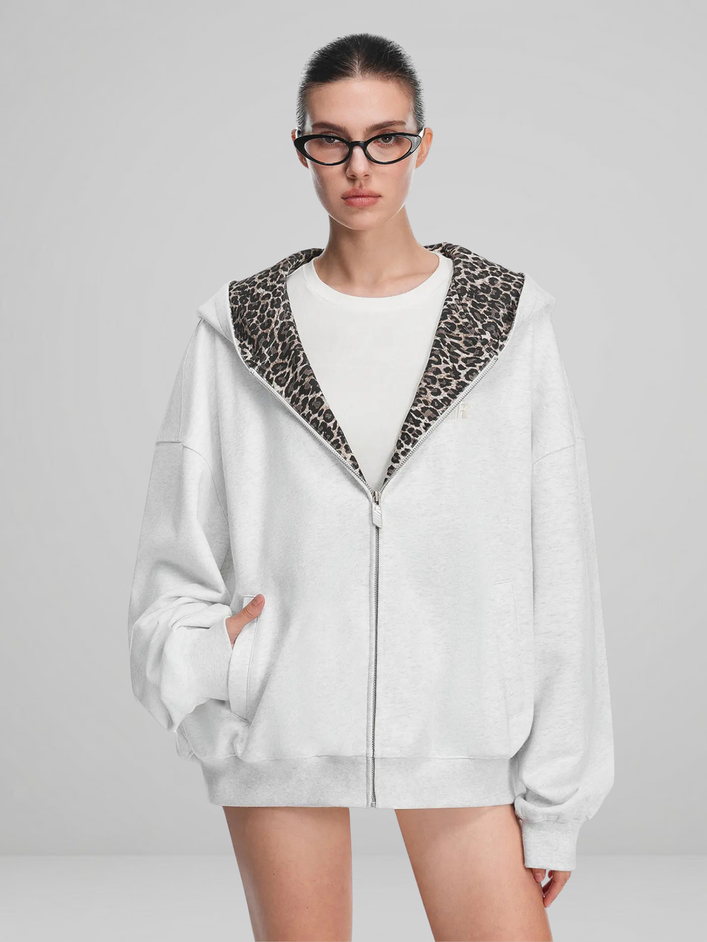 Leopard Zip Up