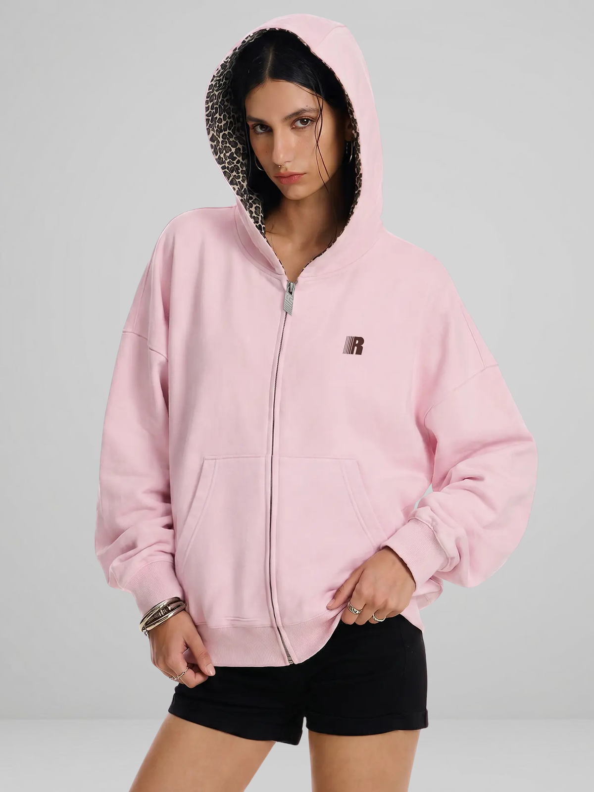 Leopard Zip Up