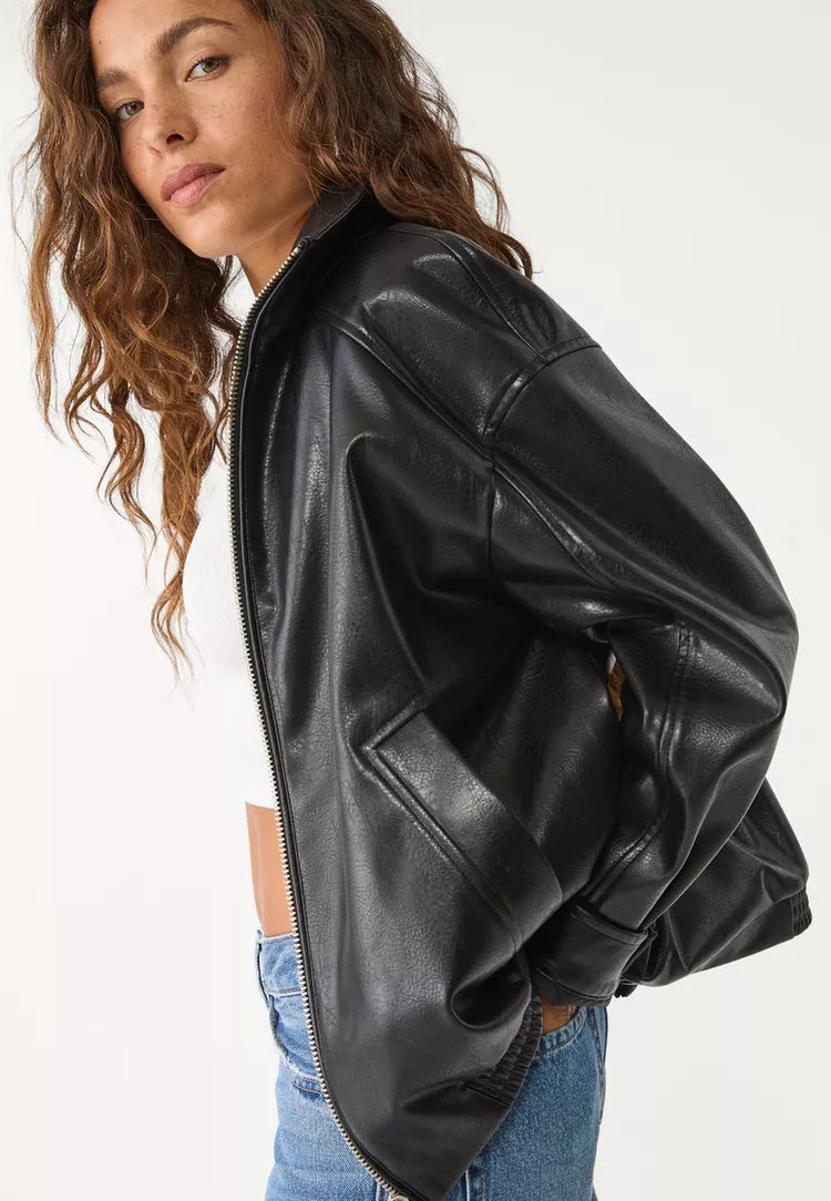Maeva Leather Effect Jacket
