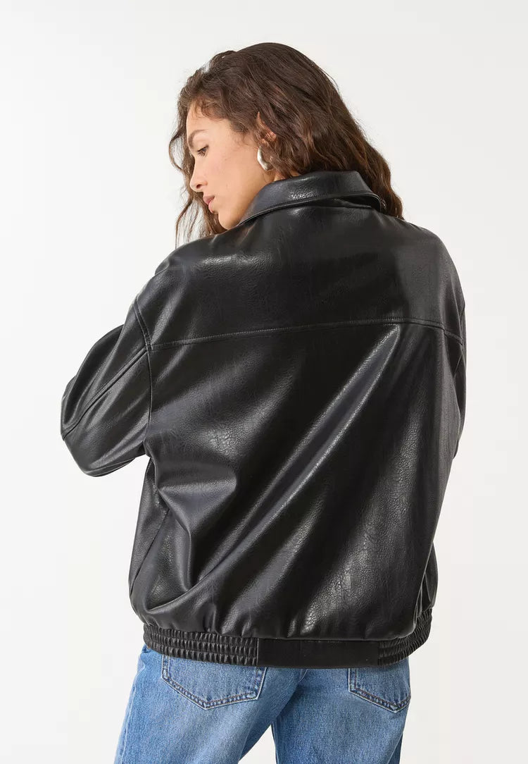 Maeva Leather Effect Jacket