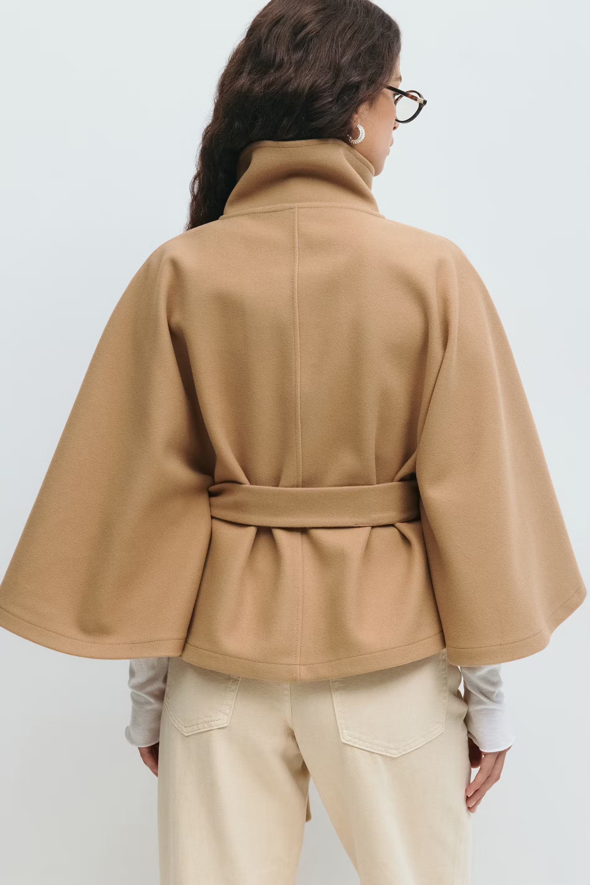 Serena Belted Cape Coat