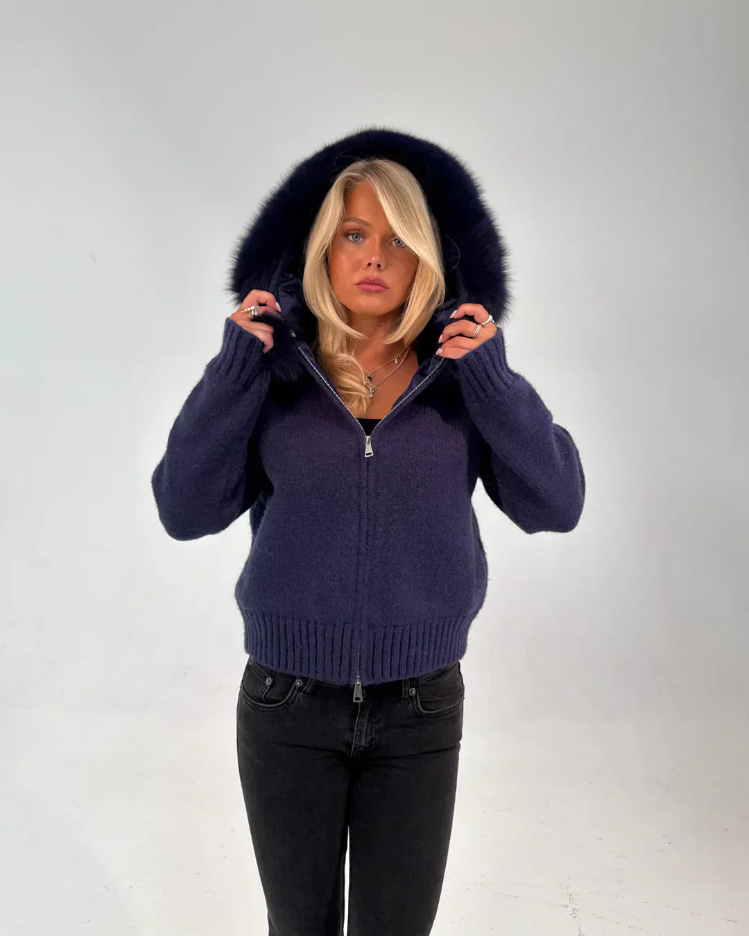 Zipped Fur Jacket - Edel Essential