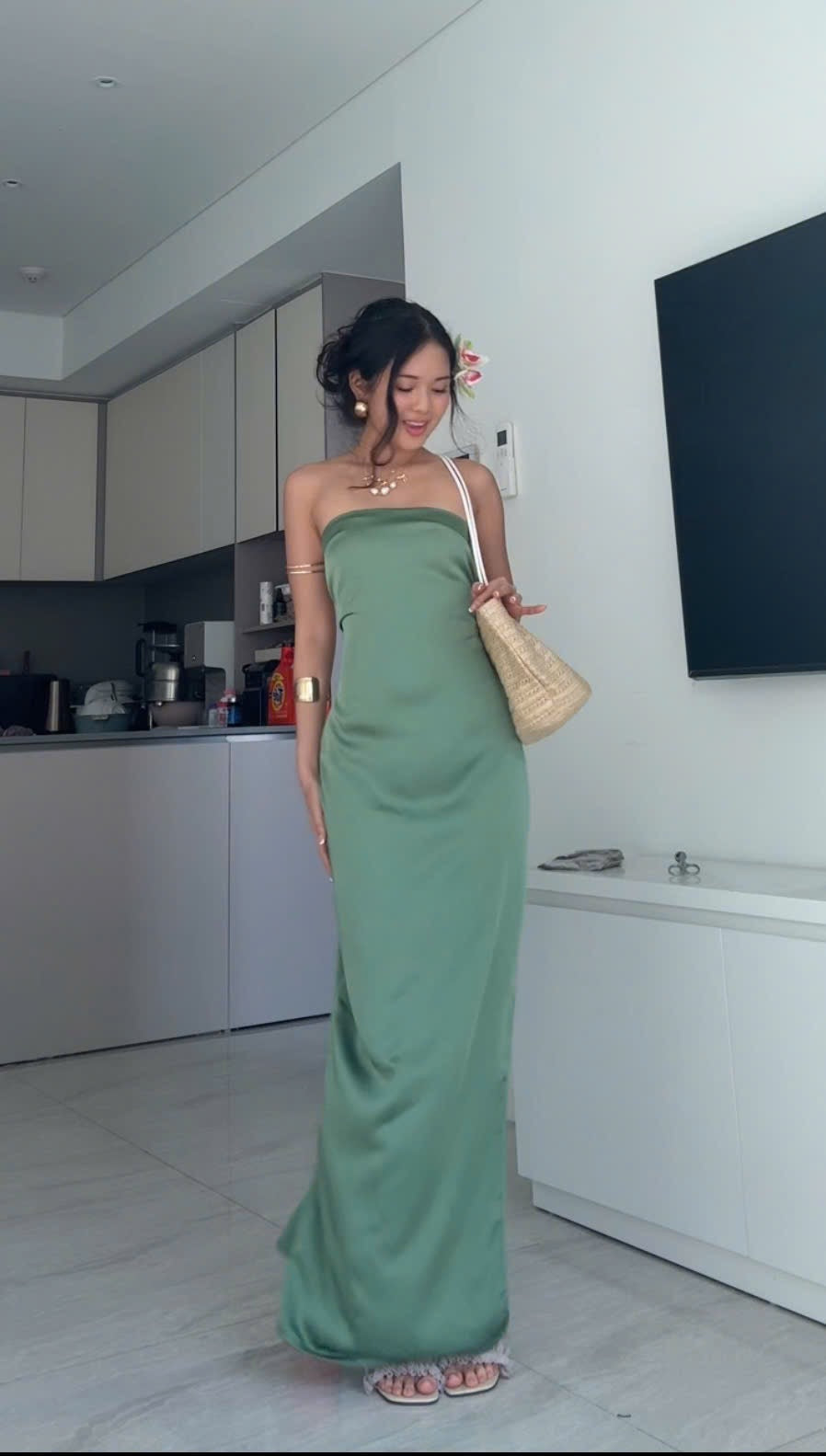 Amelia Maxi Silk Dress