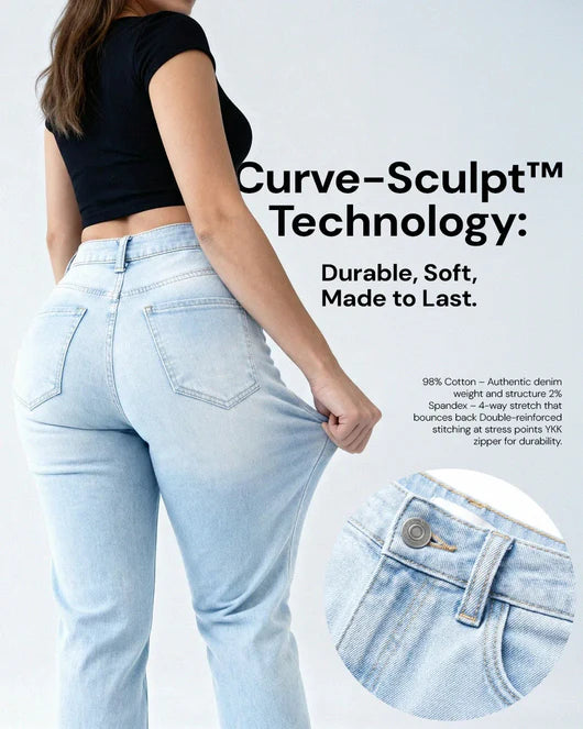 BBL Jeans- Mid-Low Rise Stretch Wide-Leg Jeans