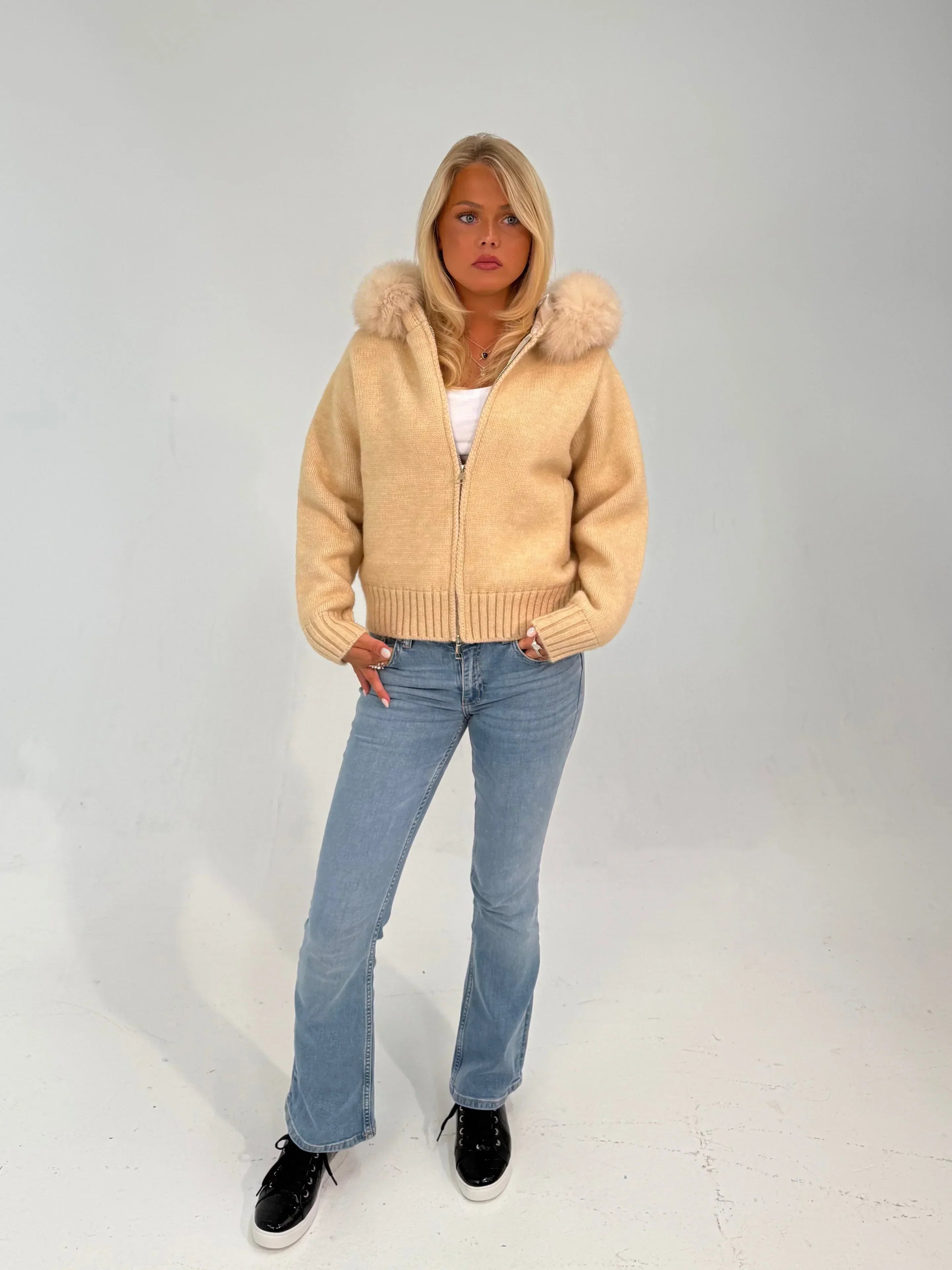 Verena Zipped Fur Jacket