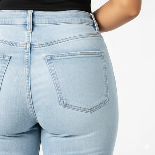 BBL Jeans- Mid-Low Rise Stretch Wide-Leg Jeans