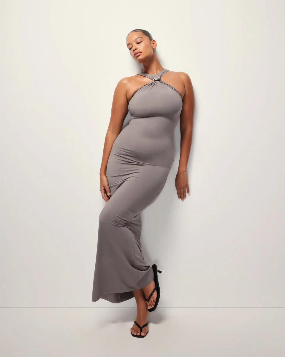 Charlotte | Halter Maxi Dress